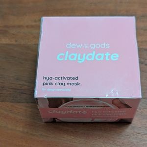 New! Dew of the gods claydate clay mask, pink clay mask, sealed new in box
